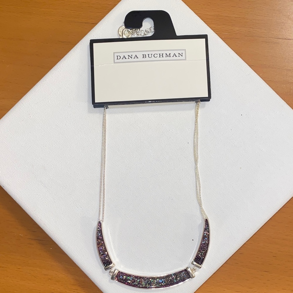 Dana Buchman Iridescent Silver Necklace